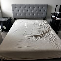 Bed, Bed Frame And Mattress 