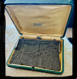 Antique Sterling Silver Ladies Evening Purse
