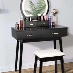 Vanity With Stool