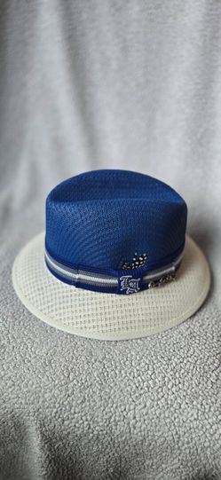 Danny De La Paz Signature LA Edition Blue & White Lowrider Fedora Hat