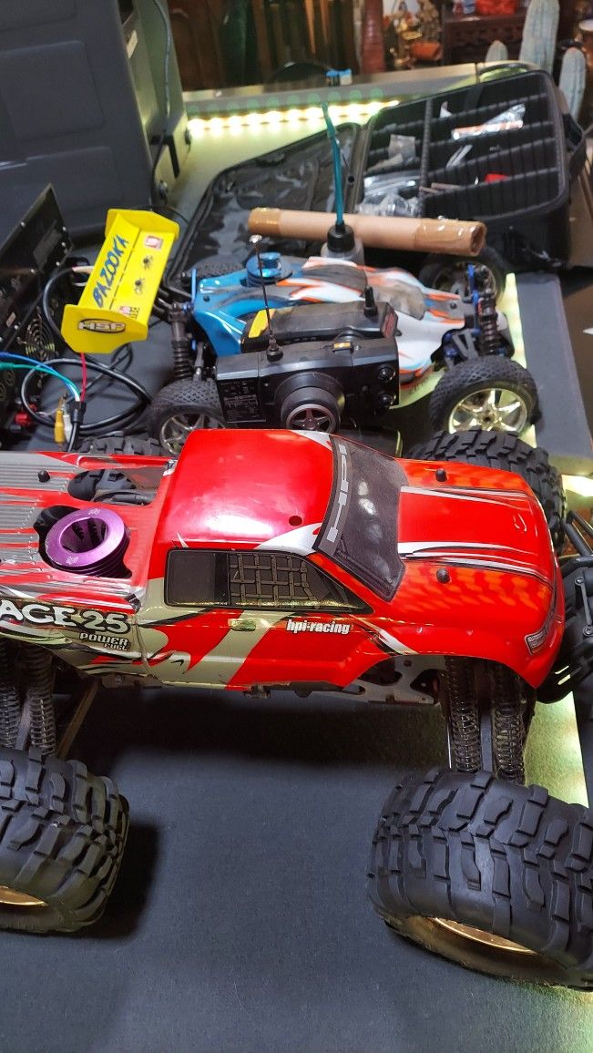 Savage 25 And HSP Bazooka Nitro RC