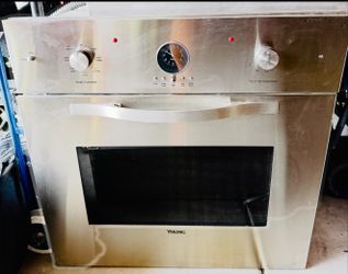 Viking Built-In Electric Wall Oven, Stainless Display, burners, & warmer