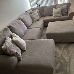 Sectional With Ottoman