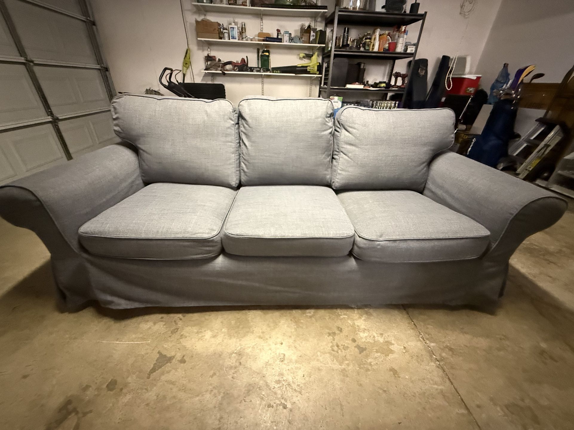 Gray/Blue Couch