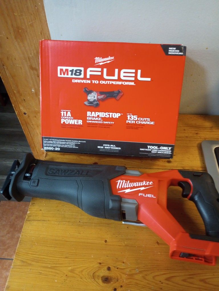 Milwaukee grinder & Sawzall