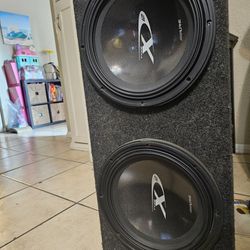 ALPINE TYPE X 12" SUBWOOFERS WITH SEALED BOX BRAND NEW