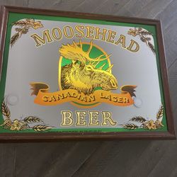 Moose Head Beer Sign Man Cave 