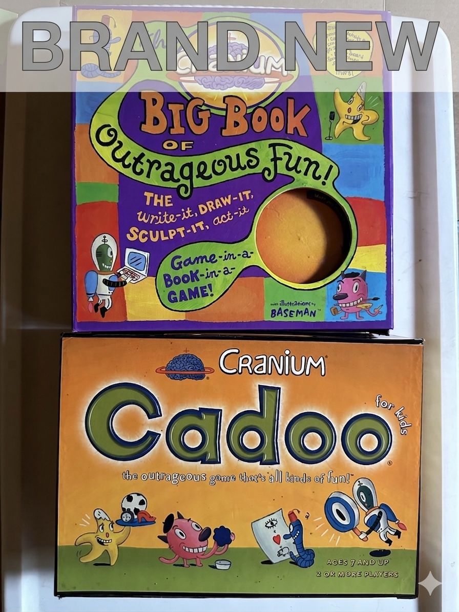 Title: NEW In Pristine Condition / Vintage Cranium Cadoo & Big Book of Outrageous Fun – Never Used! BOTH For $20