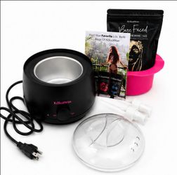 Kolua Waxing Kit  *NEW/STILL IN BOX*  (Black wax heater, wax beads, before and after hydrating sprays, and more)