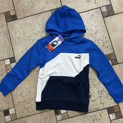 NWT Puma boys fleece hoodies Size XS 5/6