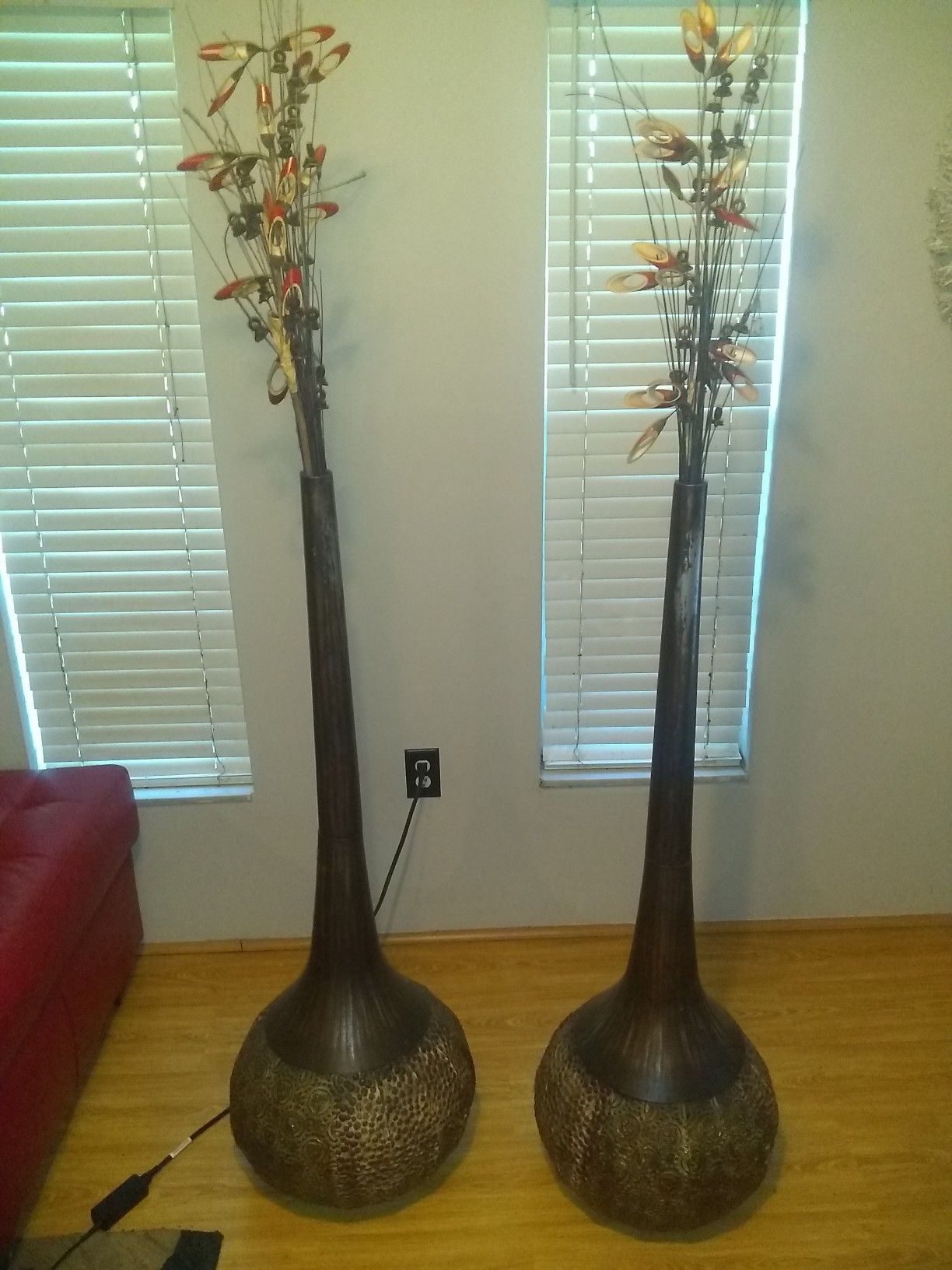 2 tall Unique Modern Vases