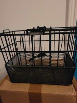 Sunlite Lift-Off Front Bike Basket - Black Wire Mesh