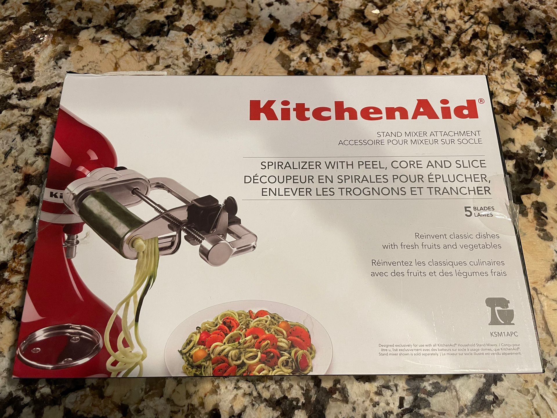 KitchenAid 5 Blade Spiralizer with Peel, Core and Slice Stand