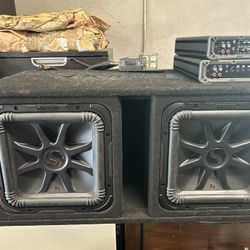 Kicker DL7S12 Car Audio 12” Subwoofers With Amps