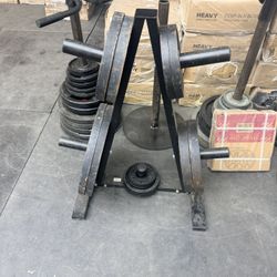 Olympic Plate Set With Rack