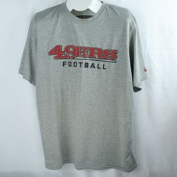 NFL Onfield Apparel Nike Dri-Fit Gray San Francisco 49ers T Shirt Mens Size XL