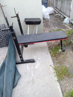 Bench press and speed bag