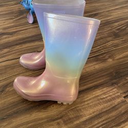 Girls Rain Boots, Size 3