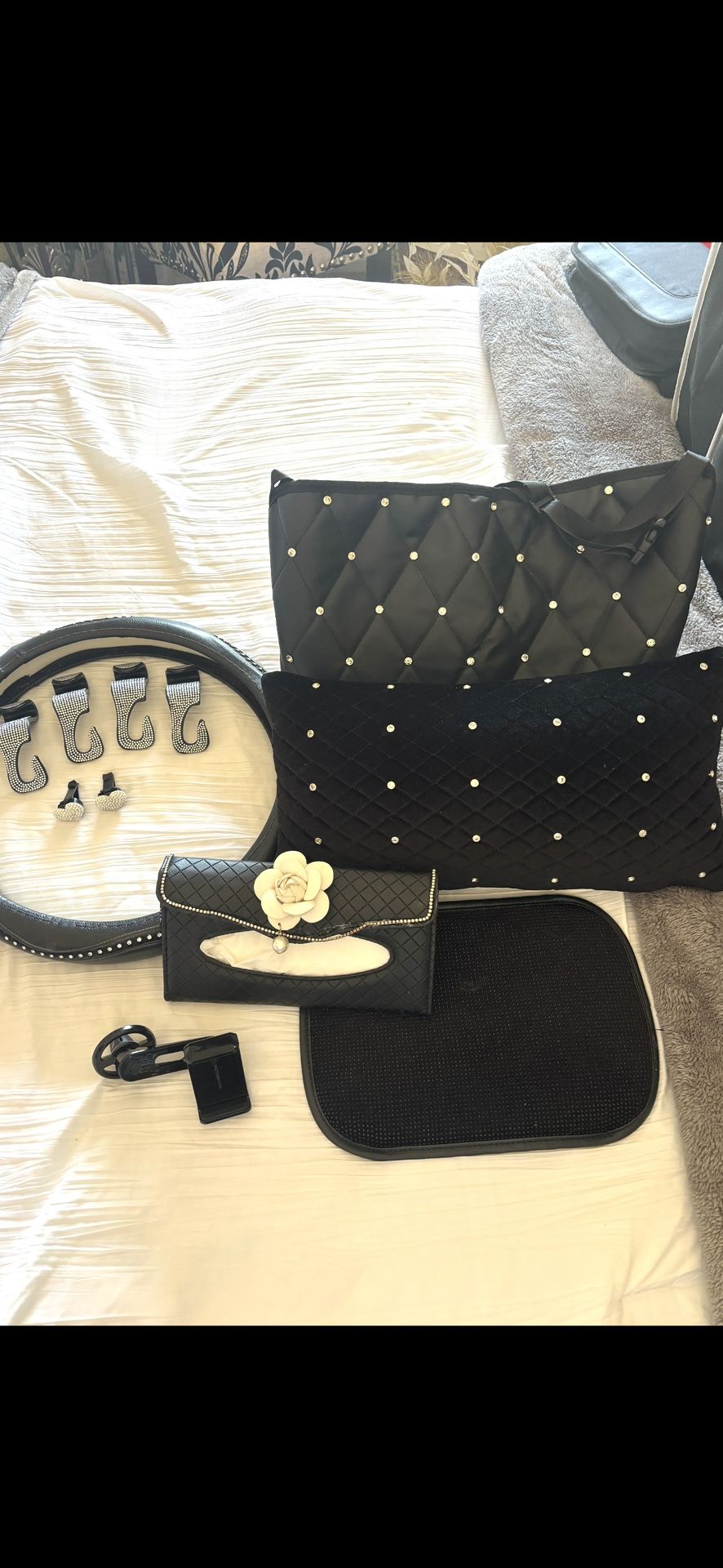 Glam Black Car Accessories