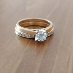 Gold Diamond Ring Size 5 1/2