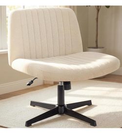 White Criss Cross Desk Chair