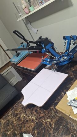 4 color screen printing machine