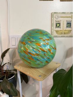 Large blown glass orb