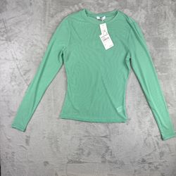 AFRM Los Angeles long sleeve mesh blouse sz S New w tags 