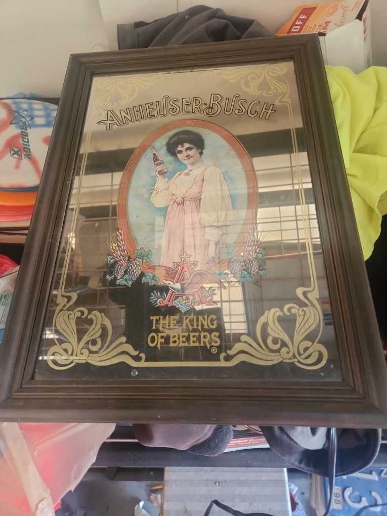 Antique Beer Mirror