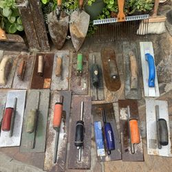 Concrete Tools From $5 To 10 Each.
