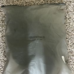 Fear of God Essentials Nylon Fleece Hoodie 'Jet Black/Jet Black'