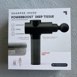 Sharper image Powerboost Deep Tissue Percussion Massager - Brand New in Unopened Box