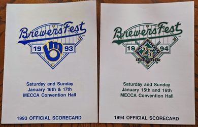 Milwaukee Brewers Fan Fest Programs 