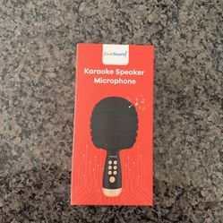 Microphone Handheld Wireless Karaoke Singing Machine,Portable Speaker Mic Home KTV Player for Phone/PC/All Smartphones Party Car Outdoor Indoor(Black/