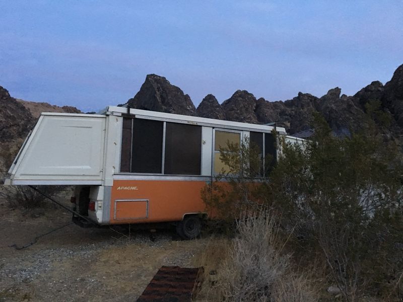 Retro 1976 Apache Ramada hard sided pop up camper
