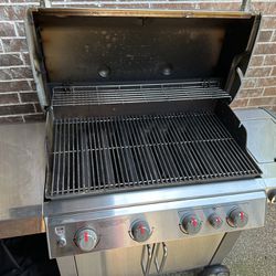 Weber Genesis ii 4 Burner Natural Gas Grill Stainless Steel with Grill Cover