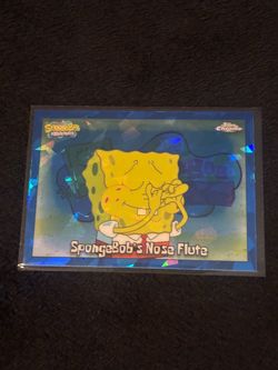 SPONGEBOB’S NOSE FLUTE TOPPS CHROME SAPPHIRE SPONGEBOB