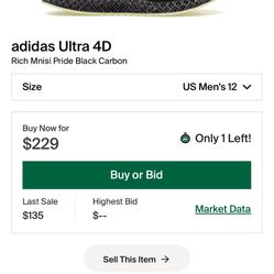 Adidas X Rich Mnisi Pride 4D Futurecraft Ultra boost - Men’s 12