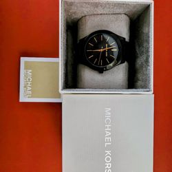 Michael Kors Slim Runway Black Women Watch