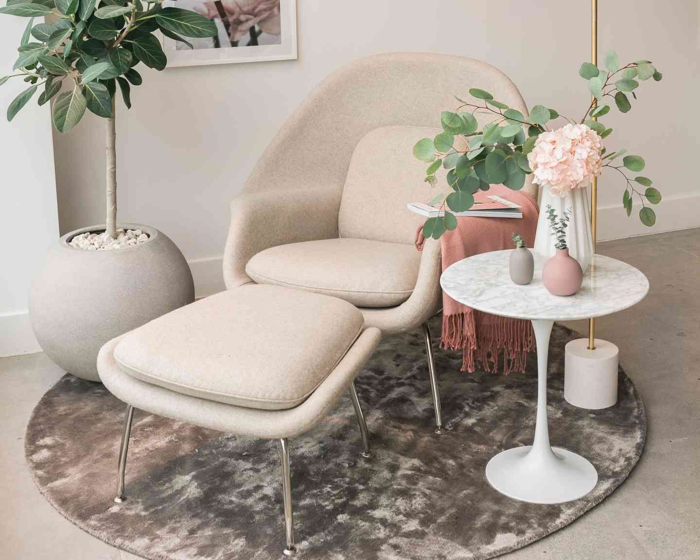 Rove Concepts Womb Chair And Ottoman