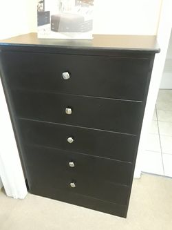 Black compressed dresser