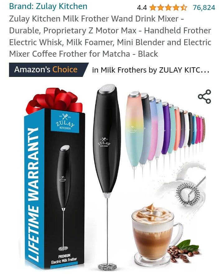 Electric Milk Frother/Drink Mixer