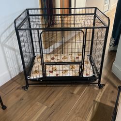 Heavy Duty Dog Crates L38”W24”H33”
