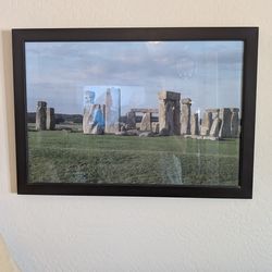 Framed Picture of Stonehenge 33" x 23"
