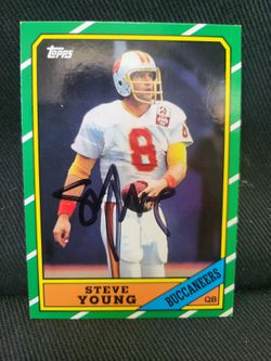 Steve Young signed rookie card