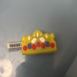 Light up crown croc charm