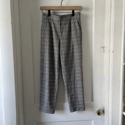 Aritzia Gray Plaid Pants