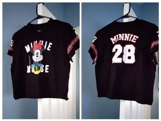 Women's Size Large Crop Top Shirt 