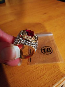 Gold plated ring silver 925