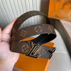 Louis Vuttion Belt Black Or Grey